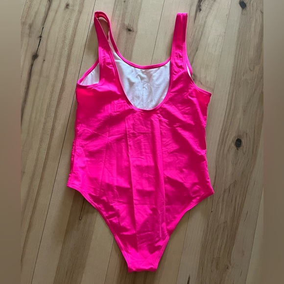 Hot Pink Barbie One Piece Bathing Suit - Picture 3 of 6